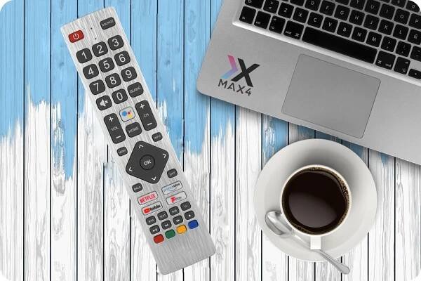 PILOT PRO ANDROID TV SHARP TECHNIKA GOOGLE TV NETFLIX YOUTUBE BATERIE BONUS Model TEF/RMC/0015N