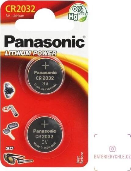 Panasonic CR2032 2ks CR-2032EL/2B