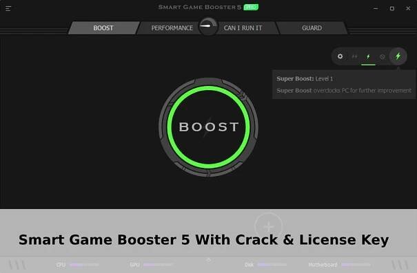 Smart Game Booster 5.2 License Key Free Download With Crack