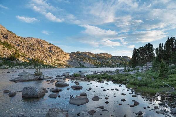 Little Bonneville Lake. Bridger Wilderness, Wind River Range Wyoming