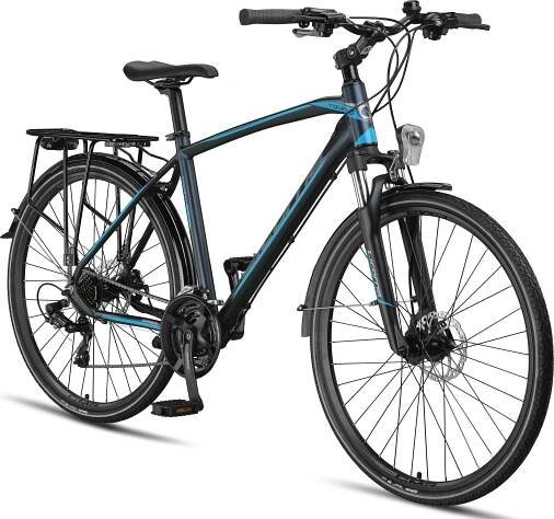 Licorne Bike Premium Touring Trekking Bike 28 palců - kolo pro chlapce, dívky, dámy a muže - 21 rychlostí - horské kolo - crossové kolo