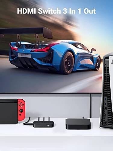 HDMI rozbočovač UGREEN HDMI Switcher 3 In 1 Out 4K@30HZ (80125) | DATART