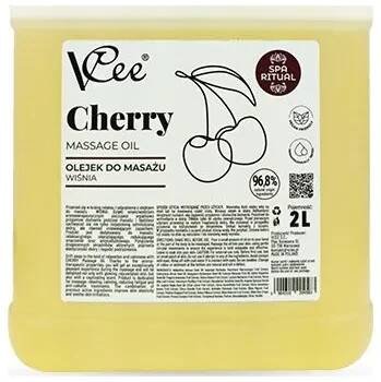 VCee přírodní veganský masážní olej 2000 ml třešeň