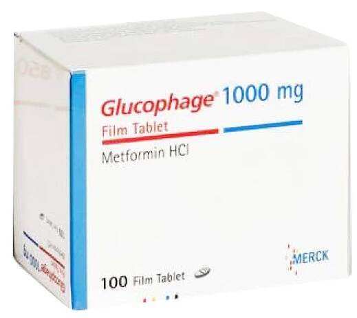Glucophage 1000 mg - 100 záložek - Merck