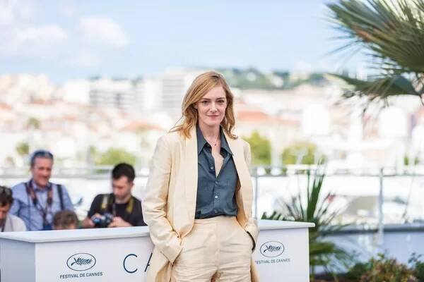 CANNES, FRANCE - 18 MAI 2018 : Kate Moran assiste au Photocall "Couteau + Coeur (Un Couteau Dans Le Coeur)" lors de la 71e édition annuelle du Festival de Cannes — Image