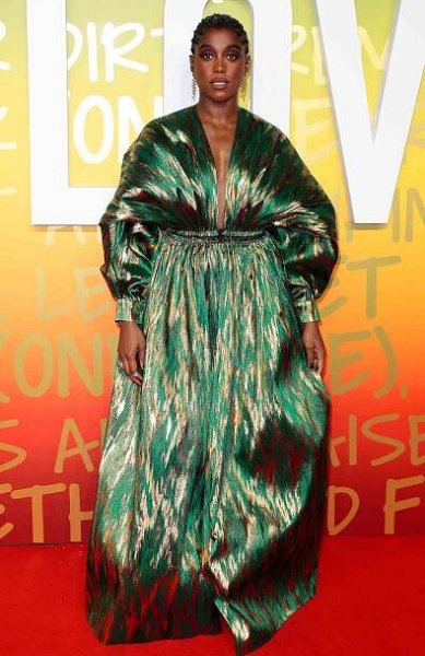 Lashana Lynch attends the UK Premiere of "Bob Marley: One Love"