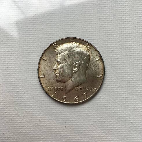 1/2 DOLARU USA (HALF DOLLAR) 1967 bz.  - Numismatika