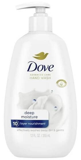 Dove Liquid Hand Wash Deep Moisture More Moisturizing than Leading Ordinary Hand Soap, 12 oz
