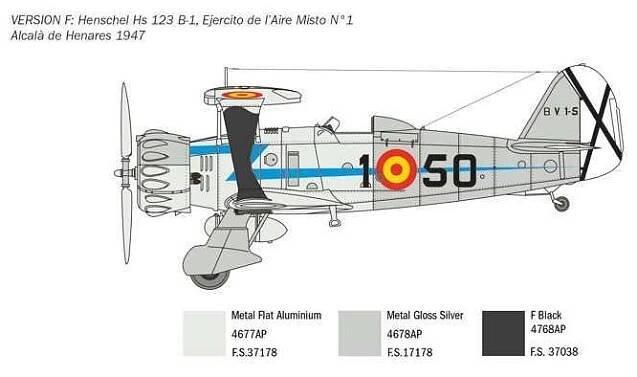 Italeri - Henschel Hs 123 (1:48) - 2819 - MJ Modely.cz