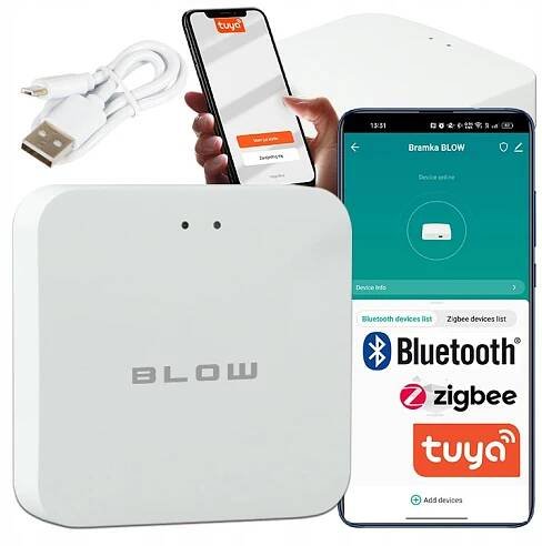 CENTRALKA BRÁNA ZigBee 3.0 + Bluetooth WiFi TUYA SMART LIFE HOME LAN