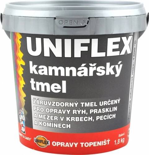 Barvy a Laky Hostivař, a.s. Uniflex kamnářský tmel 1,8 kg
