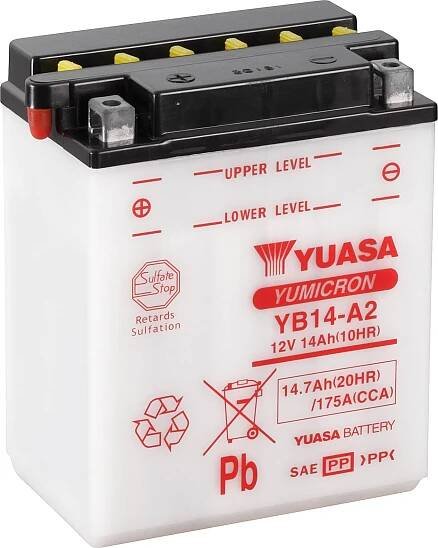 Yuasa YB14-A2 motobaterie 12 V 14 Ah