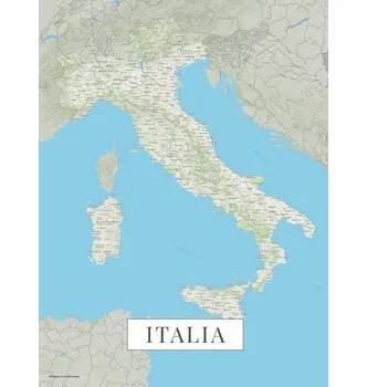Mapa Itálie color