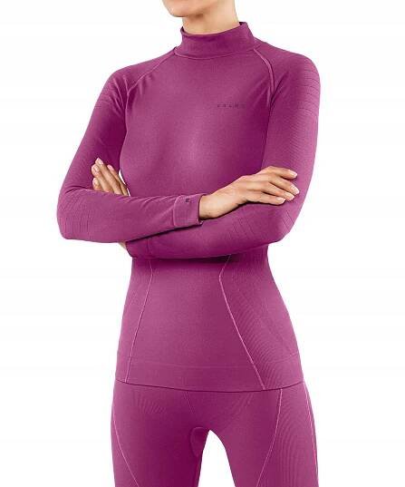 Dámské funkční triko s dlouhým rukávem Falke Women long sleeve Shirt Maximum Warm - pink dahlia