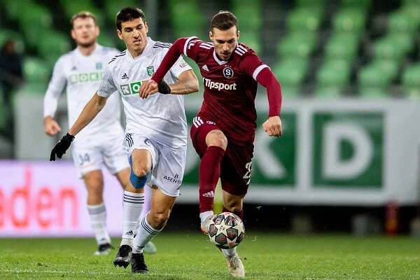 Utkání 17. kola Fortuna ligy, MFK Karviná - AC Sparta Praha. 4. prosince 2021 v Karviné.