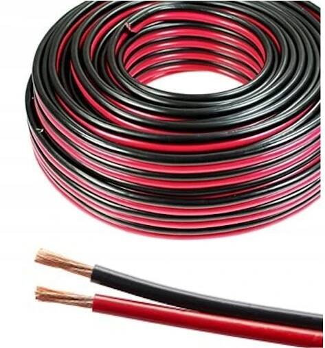 PROFESIONÁLNÍ KABEL REPRODUKTOROVÝ 2x0,5mm CCA HQ 50m. Model Kabel głośnikowy 2x0,5 CCA EUROKOMP E6172