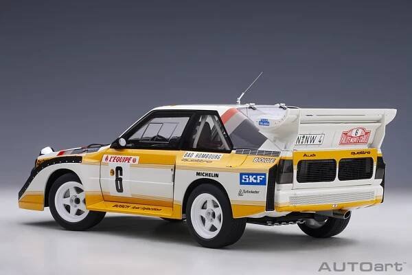 Audi Sport Quattro S1 #6 Rally Monte Carlo 1986 Mikkola/Hertz 1:18 AUTOart
