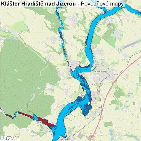 Klášter Hradiště nad Jizerou - mapy | Kurzy.cz