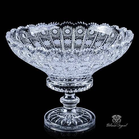 Grand Bohemia Crystal Bowl – Luxurious Hand-Cut Czech Masterpiece Ø 305 mm
