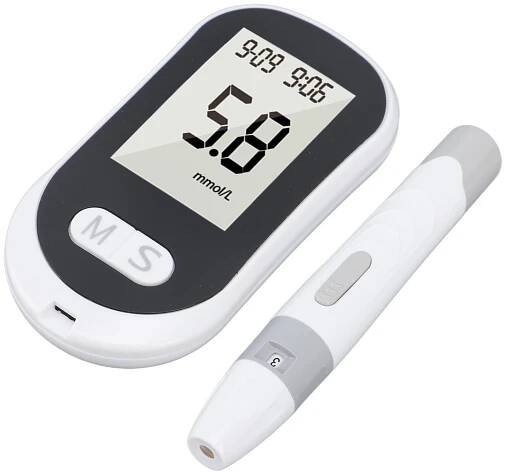Systém pro monitorování hladiny glukózy v krvi Bez kódování Diabetické pomůcky Glukometr s 50 testovacími