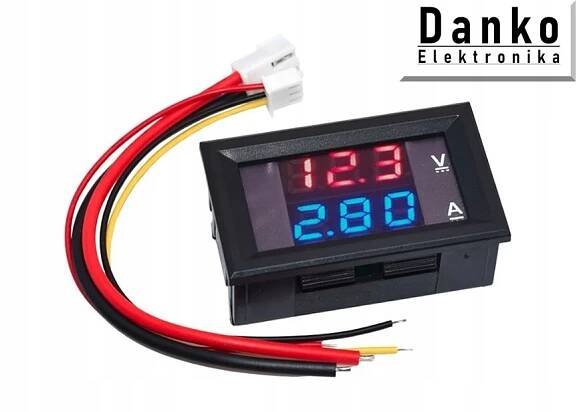 Voltmetr ampérmetr digitální paneloměr