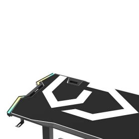 ULTRADESK Herní stůl FORCE - bílý, 166x70 cm, 76.5 cm, RGB podsvícení (UDESK-FO-BW) | Kuma.cz
