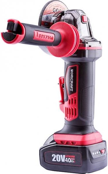 #AKU bruska úhlová, 115mm, 20V, ShareSYS, WORCRAFT CAG-S20Li - AKU brusky | BRUFUS s.r.o.
