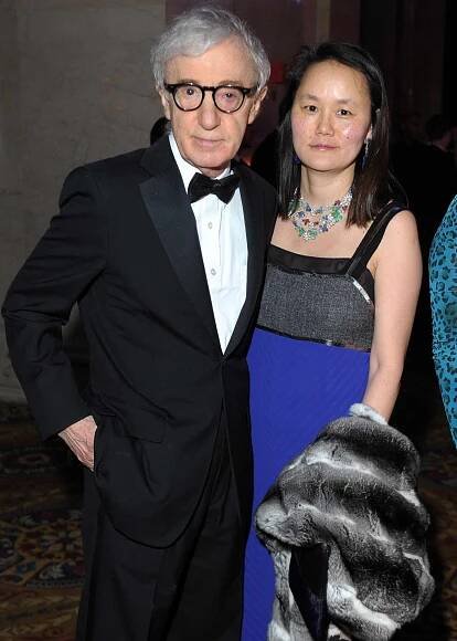 Woody Allen and Soon-Yi Previn attend the amfAR New York Gala