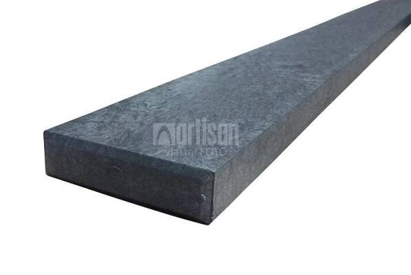 Plastové plotovky Transform rovné 78x21x1180, šedé - recyklát