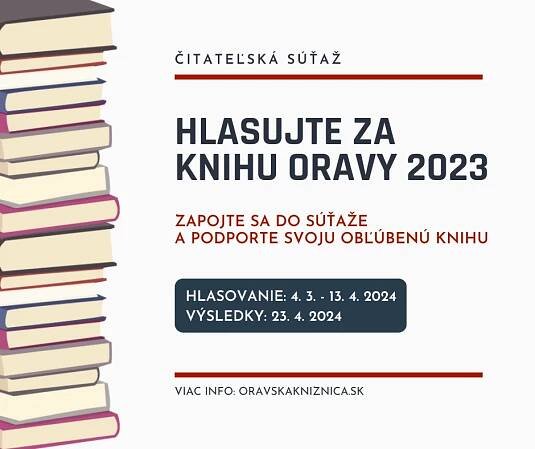 Hlasujte za KNIHU ORAVY 2023