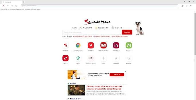 Prohlížeč Seznam.cz Recenze