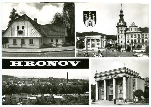 HRONOV Foto Zděnek Menec - Pohlednice místopis