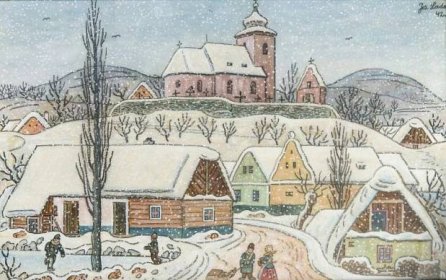Josef Lada, Zima na vsi, 1942