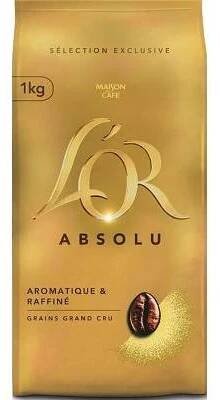 Káva L'OR Absolu Classique zrnková káva 1000 g