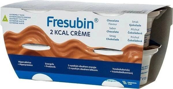 FRESUBIN 2 KCAL CREME PŘÍCHUŤ ČOKOLÁDA POR SOL 4X125G