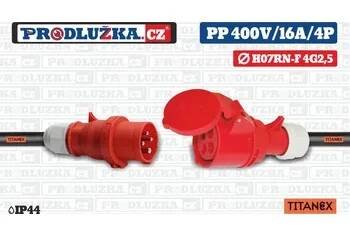 Prodlužovací kabel Prodlužka.cz Prodlužovací přívod Titanex 400V/16A/4p/4G2,5/IP44 M: Délka 30 m