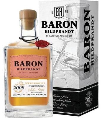 Pálenka Baron Hildprandt Meruňkovice 2008 Limitovaná edice 50%