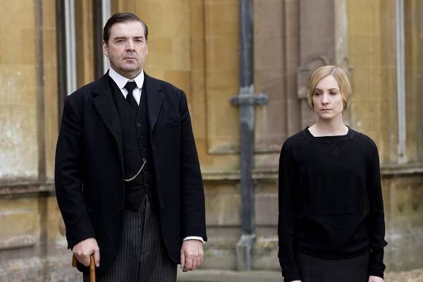 Panství Downton - Epizoda 7 - Z filmu - Brendan Coyle, Joanne Froggatt