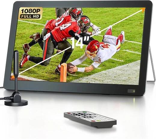 přenosná malá televize s ATSC tunerem/HDMI vstup/Od1Kč |377| - TV - Televize