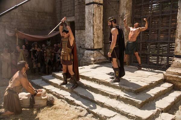 Liam McIntyre, Liam Garrigan, Scott Adkins, Kellan Lutz - Herkules: Zrození legendy - Z natáčení