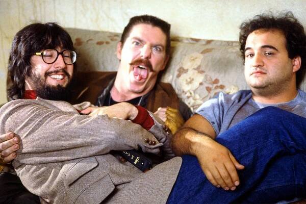 Director John Landis Bruce McGill and John Belushi
