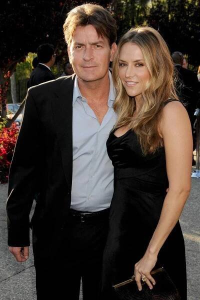 Actor Charlie Sheen and wife Brooke Muelle arrives at 7th Annual Chrysalis Butterfly Ball on May 31, 2008 