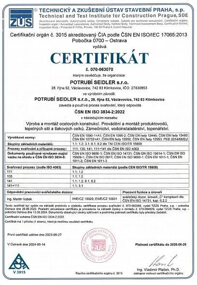 Certifikát 9