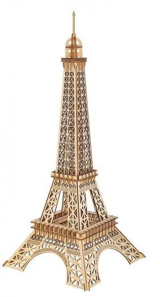 Woodcraft Dřevěné 3D puzzle Eiffelova věž střední