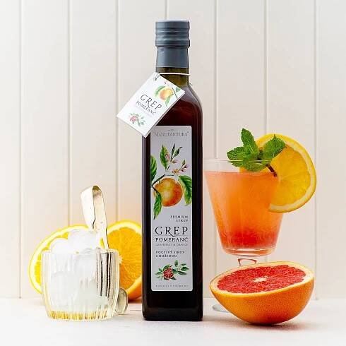 Poctivý sirup GREP & POMERANČ