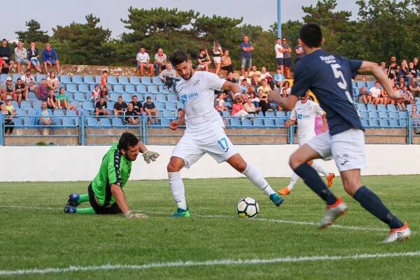 27.06.2018., - Kraljevica. Igralište NK Kraljevica "Milan Minta Ružić". Prijateljska utakmica između NK Kraljevica i HNK Rijeka. Photo: Lario Tus