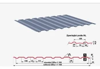 plechová krytina Trapézový plech 18NP stěnový, Satjam Barva: 9006 - Bílý hliník, Povrchová úprava: Polyestersat 25 µm (PE 25)
