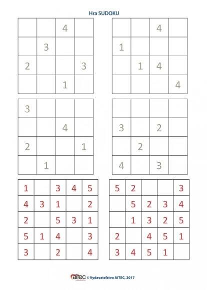 Aitec internetová knižnica - Materiál: Hra SUDOKU