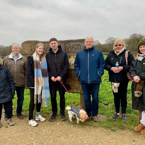 Alison’s fundraising walk – a year after brain tumour operation caused a stroke