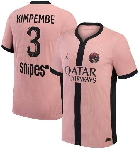 Maillot Third Match PSG Jordan Dri-FIT ADV 24/25 avec flocage Vitinha  17